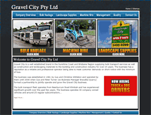 Tablet Screenshot of gravelcity.com.au